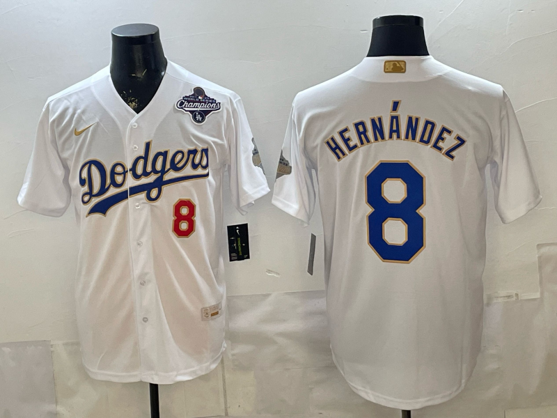 Men Detroit Tigers #8 Hernandez white Game Nike MLB Jersey 0402004->los angeles dodgers->MLB Jersey